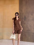 Summer Casual Wrap Tie Tops With Short Sets
